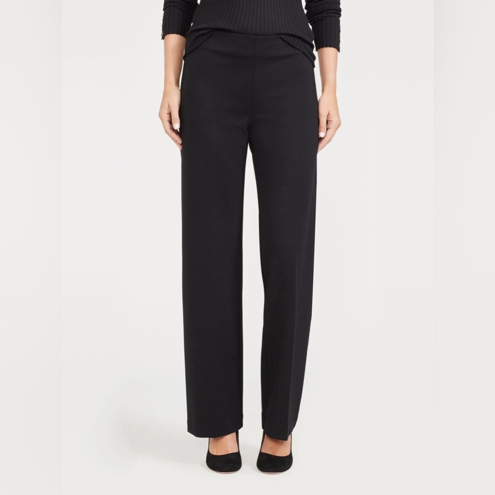 J.McLaughlin Black Carter Trouser Wide-Leg Pants Size 6